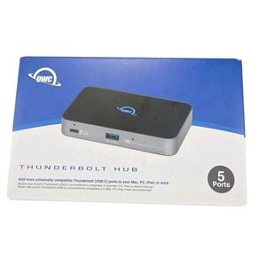 OWC Thunderbolt Hub 5 Port USB C 60W Charging Expand Mac PC iPad Laptop